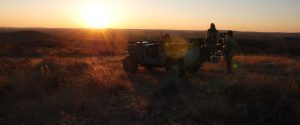 Jagd und Gästefarm Okosongoro Namibia - sundowner